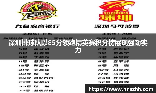 深圳排球队以85分领跑精英赛积分榜展现强劲实力